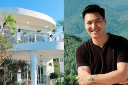 Khu vườn đầy hoa trái trong biệt thự 600m2 như resort của Mạnh Trường