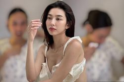 Diện đồ bộ rộng rãi, Hoa hậu Thùy Tiên bối rối khi bị nghi có bầu