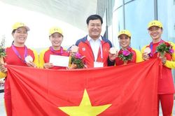 'Thưởng nóng' cho đội tuyển rowing giành Huy chương đồng ASIAD 19