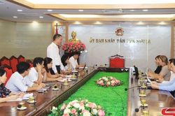 Đoàn công tác của Tổ chức Hợp tác Quốc tế Đức làm việc tại tỉnh Sơn La