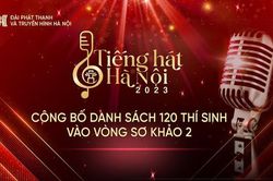 Danh sách thí sinh vào vòng sơ khảo II cuộc thi Tiếng hát Hà Nội