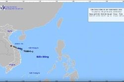 Áp thấp nhiệt đới suy yếu thành vùng áp thấp