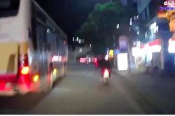 Tài xế xe buýt tạt đầu, chèn người đi đường bị đình chỉ công việc