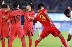 Hàn Quốc thắng áp đảo, chủ nhà Trung Quốc nghẹt thở vào tứ kết bóng đá nam ASIAD 2023