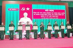 Sư đoàn 5 đẩy mạnh xây dựng đơn vị điểm về chính quy, quản lý kỷ luật