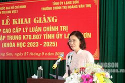 Khai giảng lớp Cao cấp lý luận chính trị hệ không tập trung K70.B07