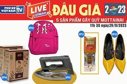 11h30 ngày 29/09: Livestream đấu giá 5 sản phẩm gây quỹ Mottainai 2023