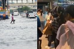 Video người dân Bangkok xếp hàng dài chờ taxi khi mưa to: Hơn cả mua iPhone 15