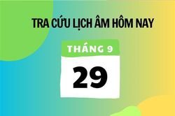 Xem lịch âm hôm nay 29/9 và ngày mai