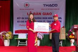 Bàn giao công trình bếp ăn bán trú cho Trường Mầm non Chà Nưa