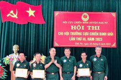 24 thí sinh thi chi hội trưởng Hội Cựu chiến binh giỏi huyện Đak Pơ
