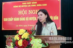 Đảng bộ huyện Lộc Bình sơ kết công tác 9 tháng đầu năm 2023