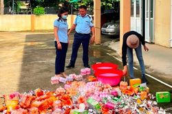 Tiêu hủy gần 3.800 sản phẩm bánh kẹo nhập lậu