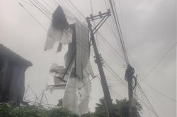 Hơn 1 nghìn hộ dân tại Định Quán, Đồng Nai mất điện do gió lốc
