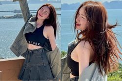 Hòa Minzy diện croptop khoe vòng eo 'con kiến' xóa tin đồn mang thai lần 2