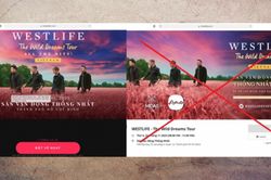 Xuất hiện hàng loạt website bán vé concert Westlife giả mạo