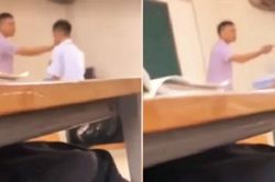 Thầy giáo xưng 'tao', bóp cằm, chửi học sinh thô tục ngay trên bục giảng