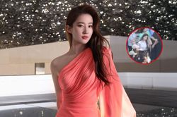 Lộ hình ảnh Lưu Diệc Phi đón con tan học, chuẩn 'gái một con trông mòn con mắt'