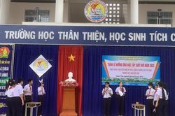 Trường THCS Âu Cơ khai mạc Tuần lễ hưởng ứng học tập suốt đời