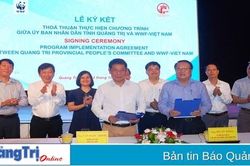 UBND tỉnh ký kết hợp tác với WWF - Việt Nam về bảo tồn thiên nhiên