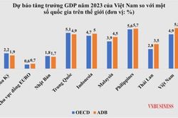 Tăng trưởng GDP của Việt Nam nằm trong nhóm nước cao nhất thế giới