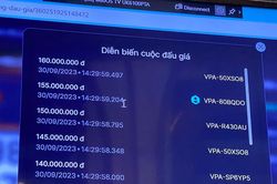 Trả giá chậm trong tích tắc, dân chơi tiếc nuối hụt trúng biển số đẹp