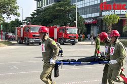 Hà Nội: 150 vận động viên Bắc Từ Liêm tranh tài chữa cháy, cứu nạn, cứu hộ