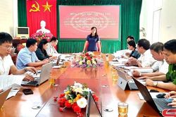 Đồng chí Chủ nhiệm Ủy ban Kiểm tra Tỉnh ủy làm việc tại huyện Yên Châu