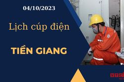 Lịch cúp điện hôm nay tại Tiền Giang ngày 04/10/2023
