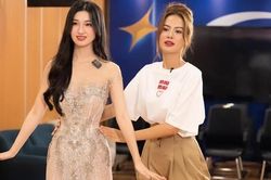 Á hậu Phương Nhi chuẩn bị đi thi Miss International 2023, một kiện hành lý gây tò mò