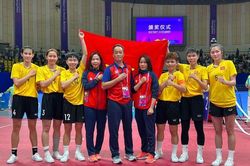 Chùm ảnh cầu mây nữ Việt Nam giành tấm HCV nghẹt thở ở ASIAD 19