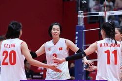 Đội tuyển bóng chuyền nữ Việt Nam chạm một tay vào tấm vé bán kết ASIAD 19