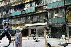 Tập thể Trung Tự dần xuống cấp theo thời gian