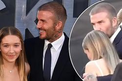 Cách David Beckham hôn con gái Harper gây phản ứng dữ dội
