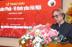 Trao giải Bùi Xuân Phái - Vì tình yêu Hà Nội: 'Khi trời Thu vẫn xanh mãi…' với tình yêu Hà Nội