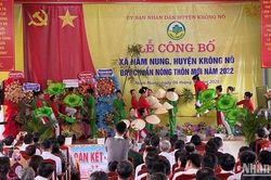 Công bố xã An toàn khu đầu tiên của Đắk Nông đạt chuẩn nông thôn mới