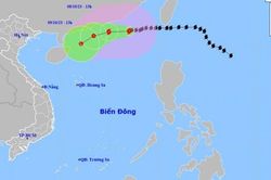 Dự báo bão số 4: Di chuyển theo hướng Tây, gió vùng tâm bão mạnh cấp 12; Trung Quốc cảnh báo nguy hiểm mức thứ ba về bão Koinu