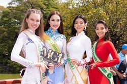 Lê Hoàng Phương làm 'HDV du lịch' cho các thí sinh Miss Grand International