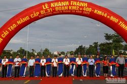Khánh thành Dự án cải tạo, nâng cấp Quốc lộ 31 qua Bắc Giang