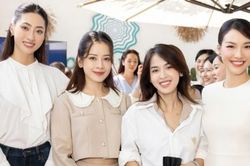 Ca sĩ Chi Pu, Hoa hậu Lương Thùy Linh, MC Hoàng Oanh phong cách tối giản dự sự kiện UNICEF
