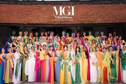 Thí sinh Miss Grand International 2023 lần đầu diện áo tứ thân