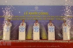 Khởi công đường nối Hòa Lạc với Hòa Bình gần 5.250 tỷ đồng