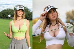'Ngộp thở' trước thân hình nóng bỏng của 'nữ hoàng sân golf' Mỹ