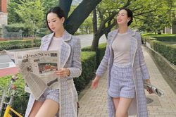 Thả dáng trên phố Nhật Bản, Bảo Ngọc gây 'choáng' với đôi chân dài nhất Vbiz