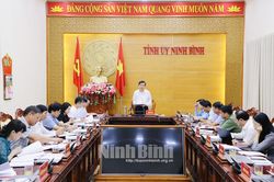 Hội nghị Ban Thường vụ Tỉnh ủy