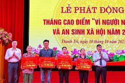 Thanh Trì vận động, ủng hộ 4,4 tỷ đồng vào Quỹ 'Vì người nghèo'
