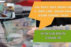 Lãi suất huy động 4 'ông lớn' ngân hàng giảm xuống thấp hơn giai đoạn Covid-19