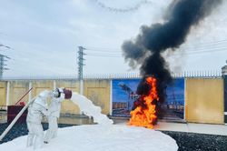 Thực tập phương án chữa cháy tại Trạm biến áp 110kV Hòa Phong