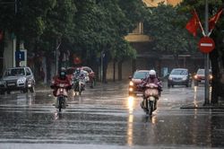 Không khí lạnh ảnh hưởng đến Bắc Trung Bộ, Nghệ An có mưa, nhiều nơi mưa to và dông