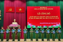 Công an Thành phố Hồ Chí Minh: Bổ nhiệm 88 điều tra viên cấp xã